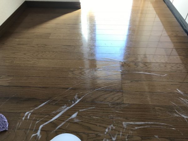 画像2: フローリング剥離洗浄ワックス仕上げ